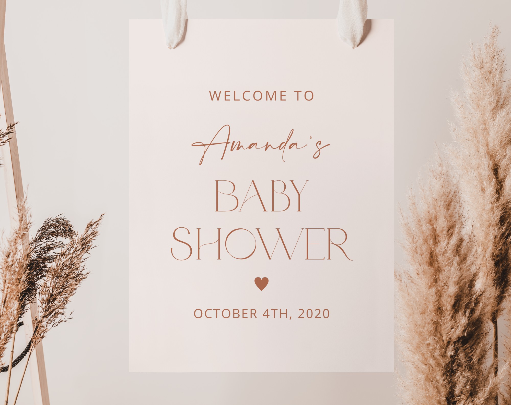 Minimal Boho Welcome Sign, Baby Shower Sign, Girl Baby Shower, Printable File, Edit Yourself, SH185 Minimal Boho Welcome Sign, Baby Shower Sign, Girl Baby Shower, Printable File, Edit Yourself, SH185