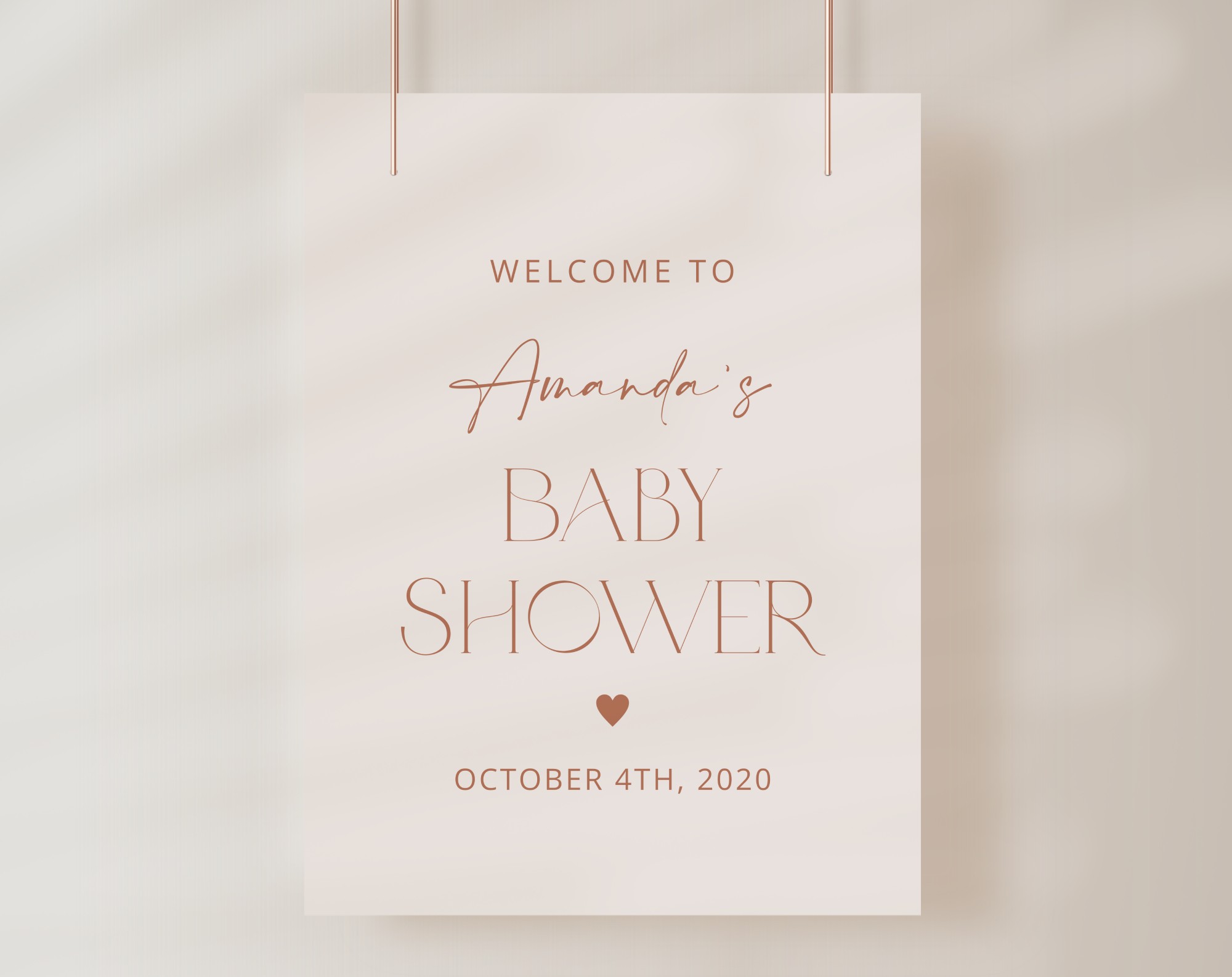 Minimal Boho Welcome Sign, Baby Shower Sign, Girl Baby Shower, Printable File, Edit Yourself, SH185 Minimal Boho Welcome Sign, Baby Shower Sign, Girl Baby Shower, Printable File, Edit Yourself, SH185