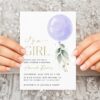 Purple Balloon Baby Shower Invitation, Girl Baby Shower, Printable File, Edit Yourself, SH187 Purple Balloon Baby Shower Invitation, Girl Baby Shower, Printable File, Edit Yourself, SH187