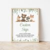 Forest Animals Custom Sign, Baby Shower Sign, Gender Neutral Baby Shower, Printable File, Edit Yourself, SH188 Forest Animals Custom Sign, Baby Shower Sign, Gender Neutral Baby Shower, Printable File, Edit Yourself, SH188