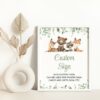 Forest Animals Custom Sign, Baby Shower Sign, Gender Neutral Baby Shower, Printable File, Edit Yourself, SH188 Forest Animals Custom Sign, Baby Shower Sign, Gender Neutral Baby Shower, Printable File, Edit Yourself, SH188