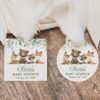 Forest Animals Favor Tags, Gift Tags, Gender Neutral Baby Shower, Printable File, Edit Yourself, SH188 Forest Animals Favor Tags, Gift Tags, Gender Neutral Baby Shower, Printable File, Edit Yourself, SH188