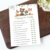Forest Animals Baby Shower Games, Set of 3 Games, Gender Neutral Baby Shower, Printable File, Edit Yourself, SH188 Forest Animals Baby Shower Games, Set of 3 Games, Gender Neutral Baby Shower, Printable File, Edit Yourself, SH188
