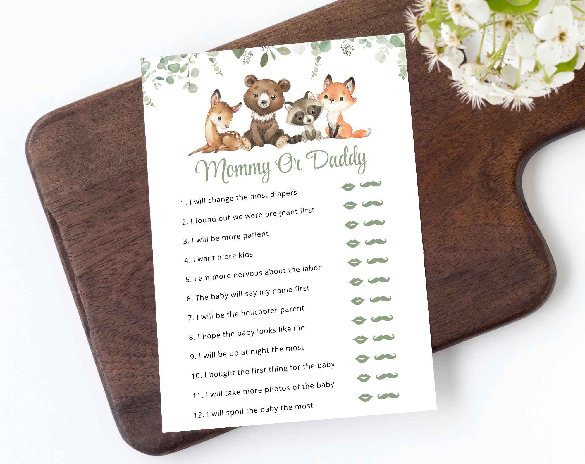 Forest Animals Baby Shower Games, Set of 3 Games, Gender Neutral Baby Shower, Printable File, Edit Yourself, SH188 Forest Animals Baby Shower Games, Set of 3 Games, Gender Neutral Baby Shower, Printable File, Edit Yourself, SH188