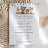 Forest Animals Baby Shower Games, Set of 3 Games, Gender Neutral Baby Shower, Printable File, Edit Yourself, SH188 Forest Animals Baby Shower Games, Set of 3 Games, Gender Neutral Baby Shower, Printable File, Edit Yourself, SH188