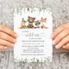 Forest Animals Baby Shower Invitation, Gender Neutral Baby Shower, Printable File, Edit Yourself, SH188 Forest Animals Baby Shower Invitation, Gender Neutral Baby Shower, Printable File, Edit Yourself, SH188
