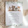 Forest Animals Baby Shower Invitation, Gender Neutral Baby Shower, Printable File, Edit Yourself, SH188 Forest Animals Baby Shower Invitation, Gender Neutral Baby Shower, Printable File, Edit Yourself, SH188
