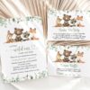 Forest Animals Baby Shower Invitation Suite, Gender Neutral Baby Shower, Printable File, Edit Yourself, SH188 Forest Animals Baby Shower Invitation Suite, Gender Neutral Baby Shower, Printable File, Edit Yourself, SH188