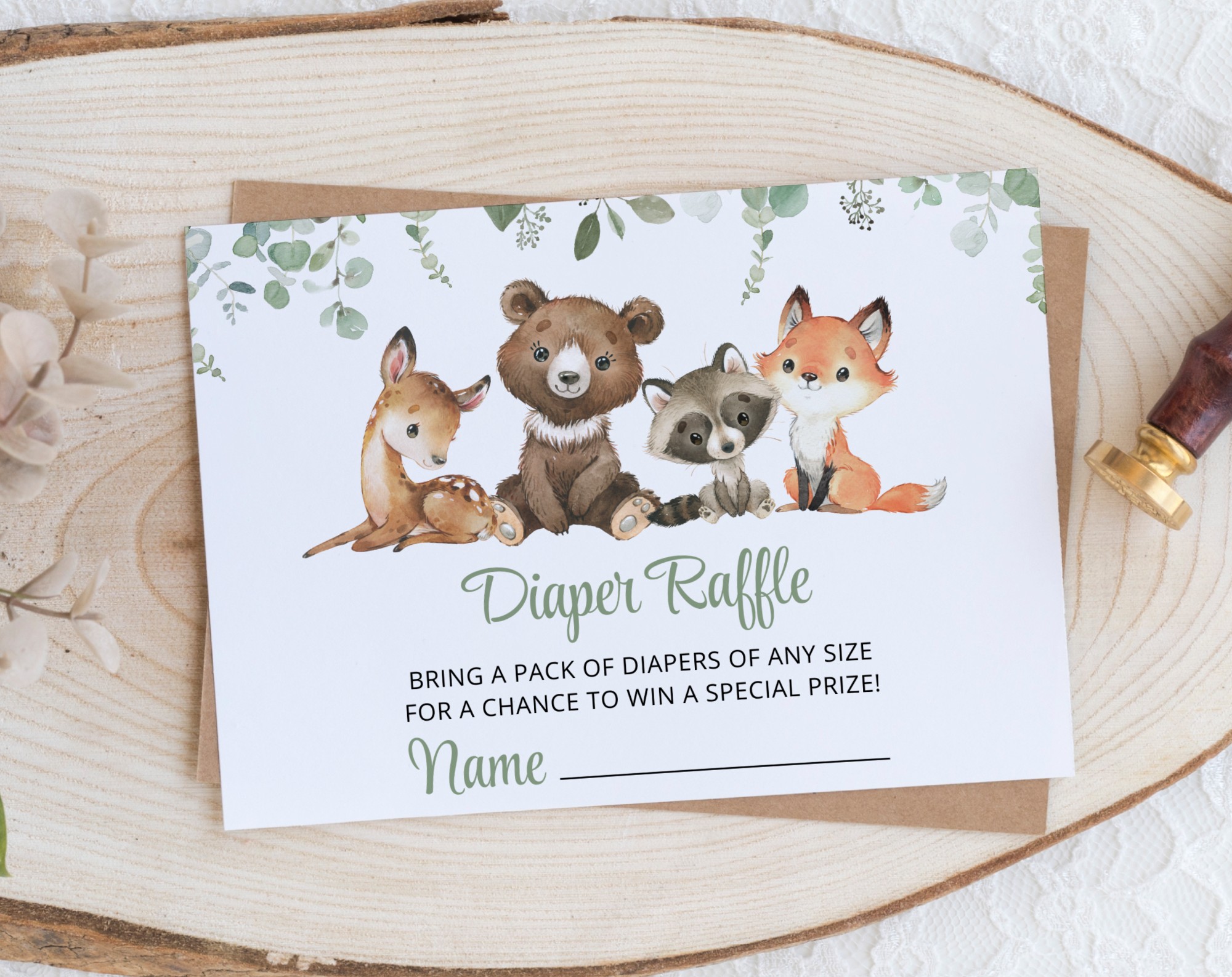 Forest Animals Baby Shower Invitation Suite, Gender Neutral Baby Shower, Printable File, Edit Yourself, SH188 Forest Animals Baby Shower Invitation Suite, Gender Neutral Baby Shower, Printable File, Edit Yourself, SH188