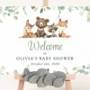 Forest Animals Welcome Sign, Baby Shower Sign, Gender Neutral Baby Shower, Printable File, Edit Yourself, SH188 Forest Animals Welcome Sign, Baby Shower Sign, Gender Neutral Baby Shower, Printable File, Edit Yourself, SH188