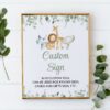 Safari Animals Custom Sign, Baby Shower Sign, Gender Neutral Baby Shower, Printable File, Edit Yourself, SH189