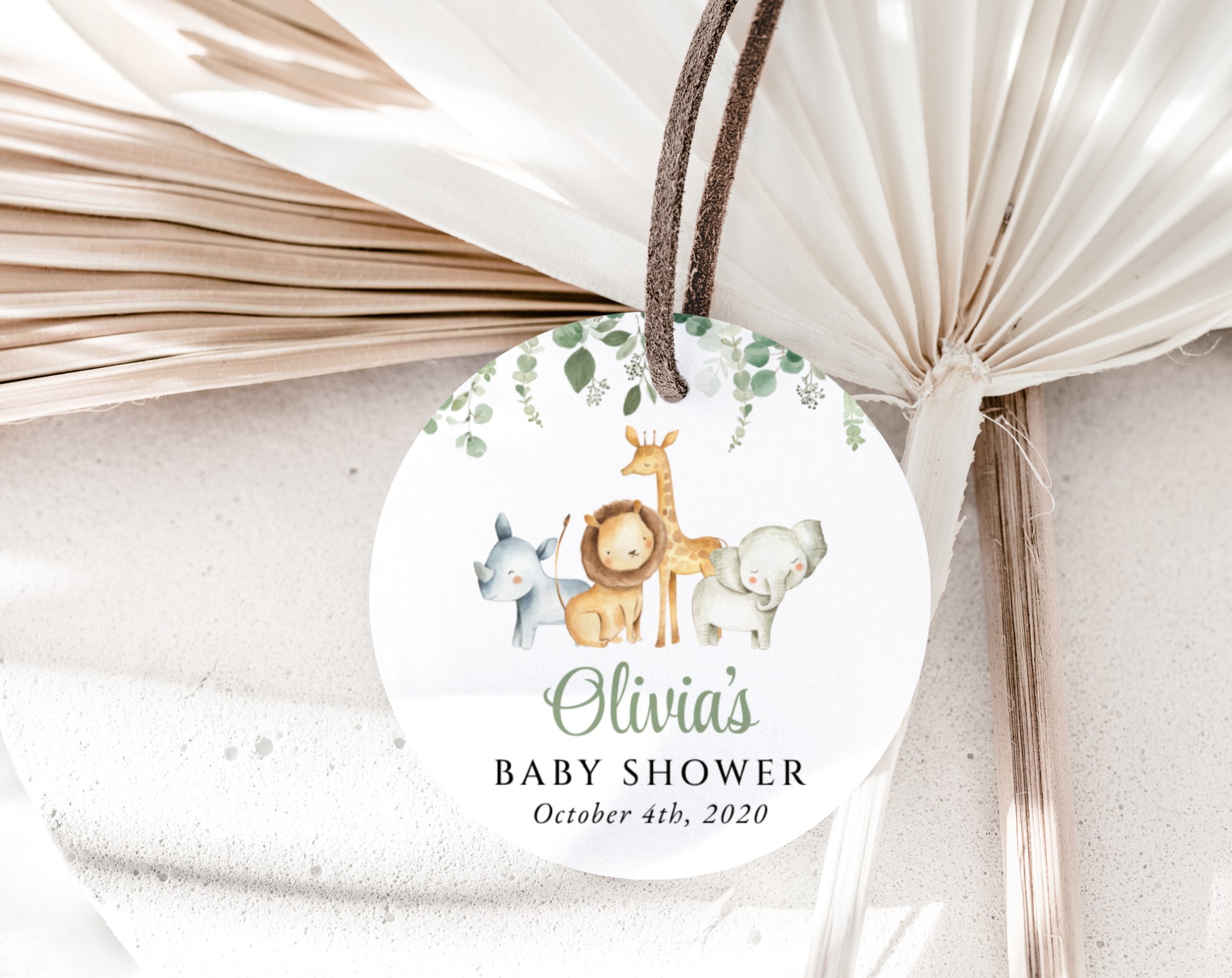 Safari Animals Favor Tags, Gift Tags, Gender Neutral Baby Shower, Printable File, Edit Yourself, SH189 Safari Animals Favor Tags, Gift Tags, Gender Neutral Baby Shower, Printable File, Edit Yourself, SH189