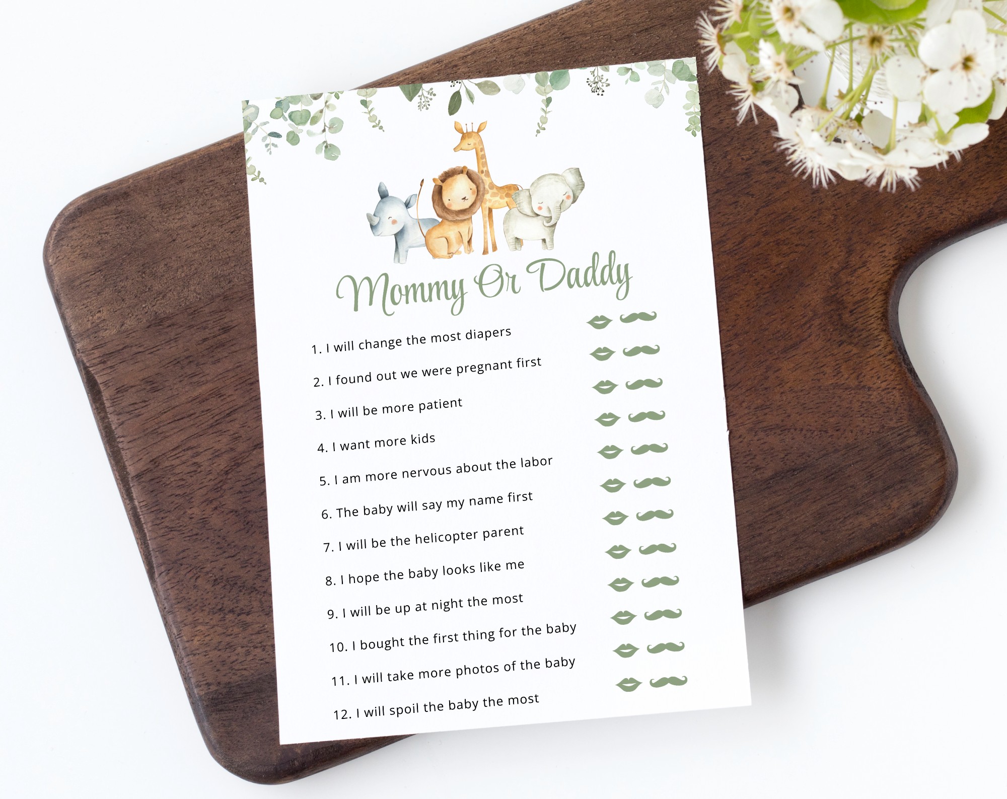 Safari Animals Baby Shower Games, Set of 3 Games, Gender Neutral Baby Shower, Printable File, Edit Yourself, SH189 Safari Animals Baby Shower Games, Set of 3 Games, Gender Neutral Baby Shower, Printable File, Edit Yourself, SH189