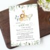 Safari Animals Baby Shower Invitation, Gender Neutral Baby Shower, Printable File, Edit Yourself, SH189 Safari Animals Baby Shower Invitation, Gender Neutral Baby Shower, Printable File, Edit Yourself, SH189