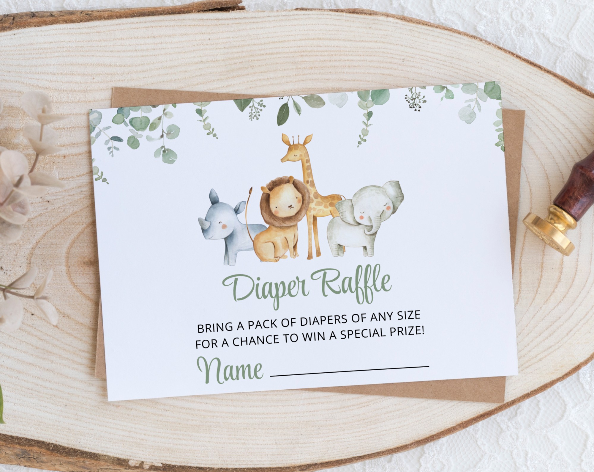 Safari Animals Baby Shower Invitation Suite, Gender Neutral Baby Shower, Printable File, Edit Yourself, SH189 Safari Animals Baby Shower Invitation Suite, Gender Neutral Baby Shower, Printable File, Edit Yourself, SH189