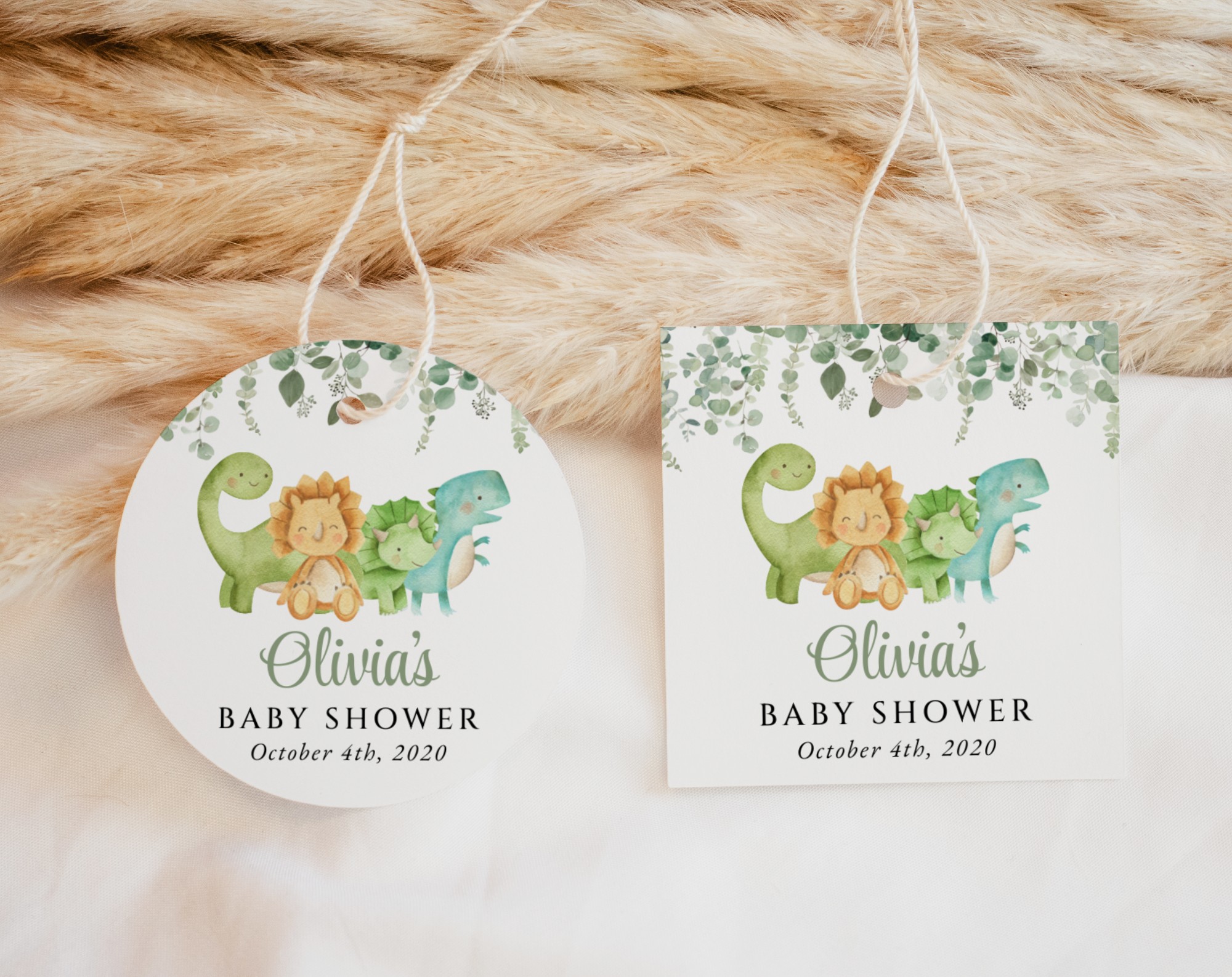 Cute Dinosaurs Favor Tags, Gift Tags, Gender Neutral Baby Shower, Printable File, Edit Yourself, SH190 Cute Dinosaurs Favor Tags, Gift Tags, Gender Neutral Baby Shower, Printable File, Edit Yourself, SH190