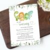 Cute Dinosaurs Baby Shower Invitation, Gender Neutral Baby Shower, Printable File, Edit Yourself, SH190