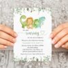 Cute Dinosaurs Baby Shower Invitation, Gender Neutral Baby Shower, Printable File, Edit Yourself, SH190