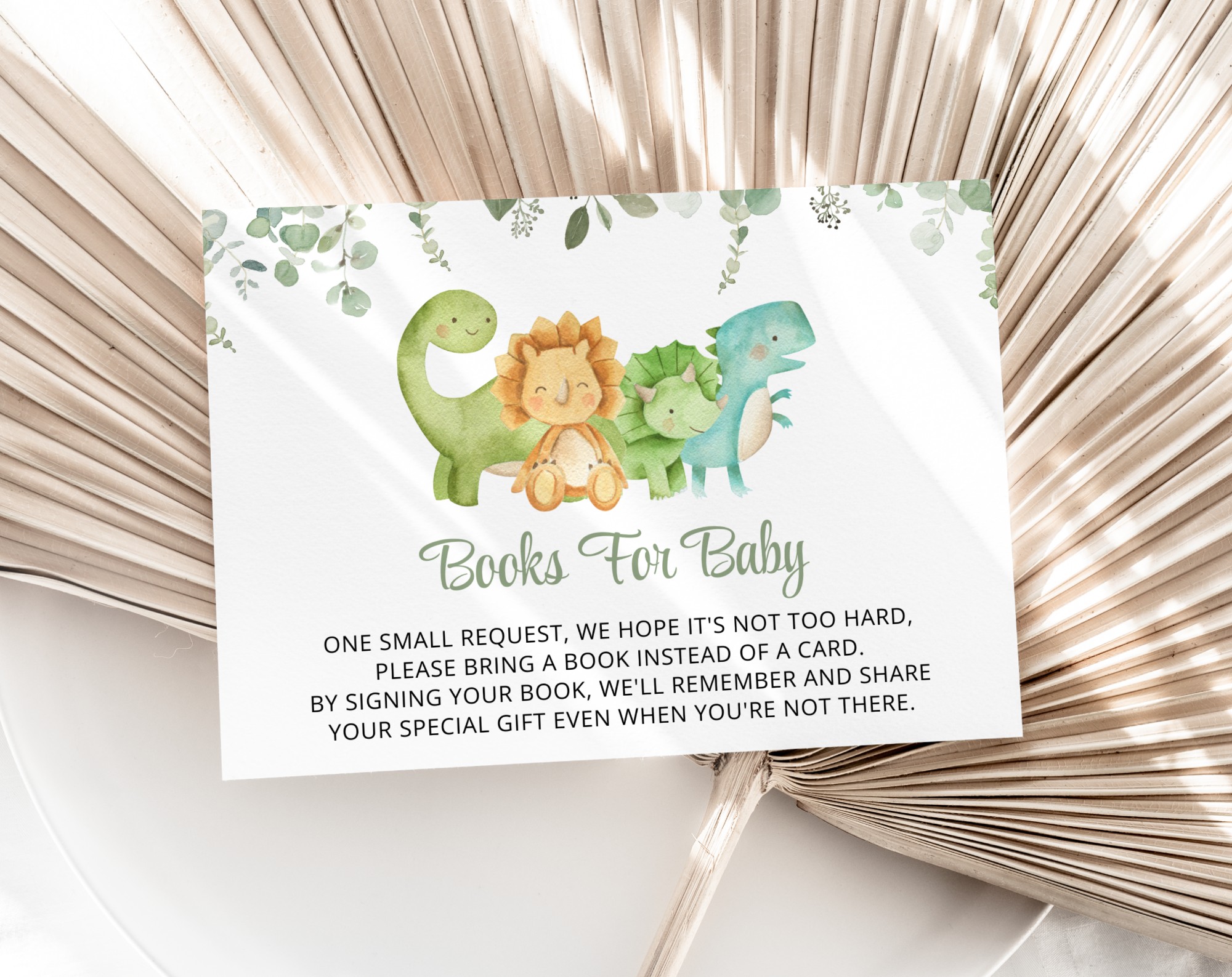 Cute Dinosaurs Baby Shower Invitation Suite, Gender Neutral Baby Shower, Printable File, Edit Yourself, SH190