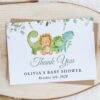 Cute Dinosaurs Thank You Card, Gender Neutral Baby Shower, Printable File, Edit Yourself, SH190 Cute Dinosaurs Thank You Card, Gender Neutral Baby Shower, Printable File, Edit Yourself, SH190