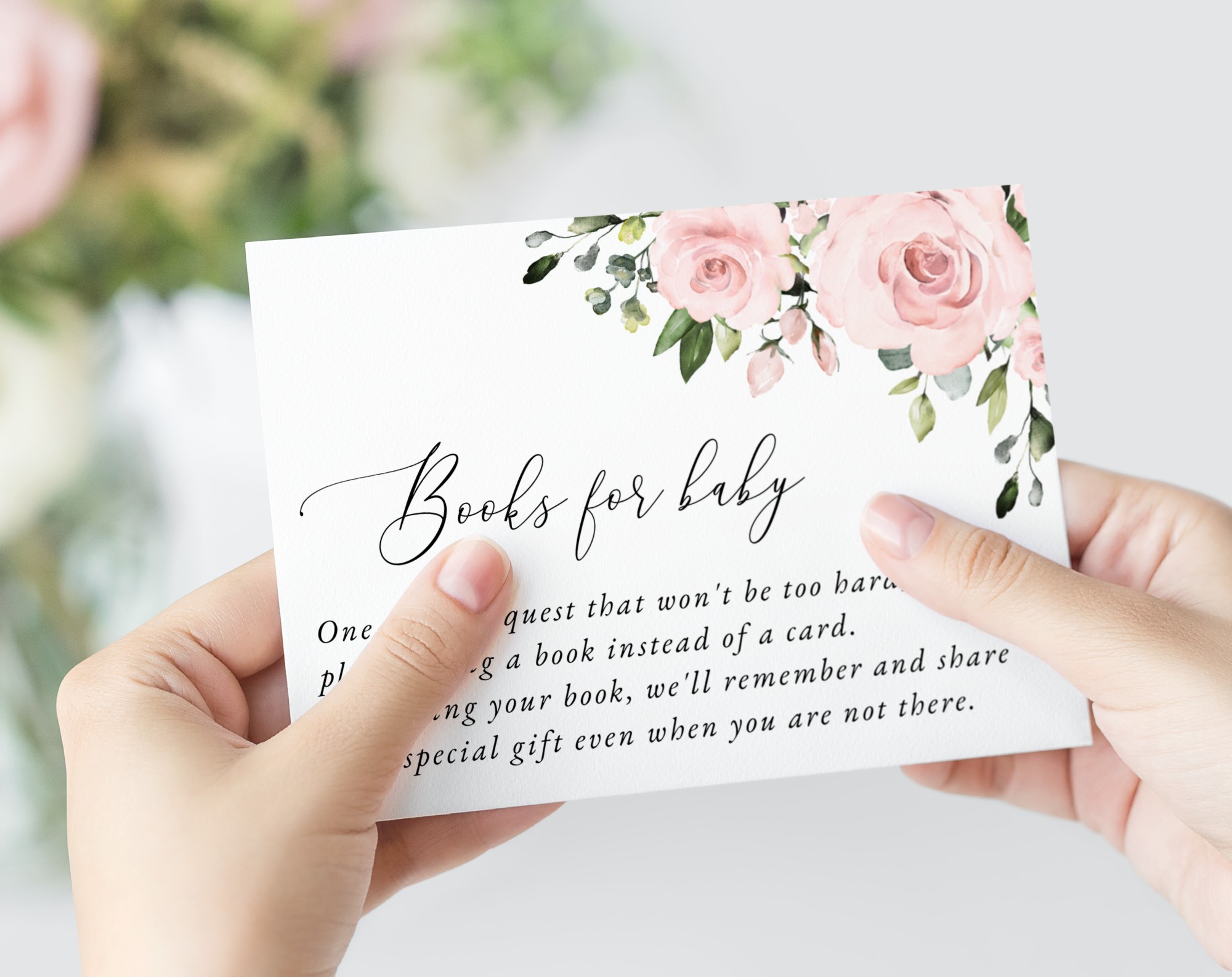 Blush Flowers Baby Shower Invitation Suite, Girl Baby Shower, Printable File, Edit Yourself, SH191 Blush Flowers Baby Shower Invitation Suite, Girl Baby Shower, Printable File, Edit Yourself, SH191