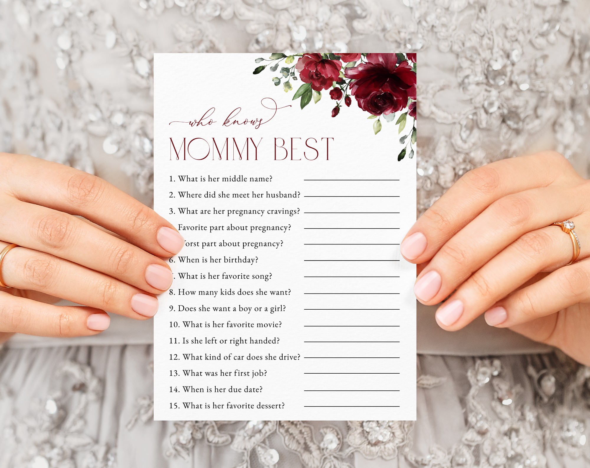 Burgundy Flowers Baby Shower Games, Set of 3 Games, Girl Baby Shower, Printable File, Edit Yourself, SH192 Burgundy Flowers Baby Shower Games, Set of 3 Games, Girl Baby Shower, Printable File, Edit Yourself, SH192