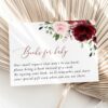 Burgundy and Blush Flowers Baby Shower Invitation Suite, Girl Baby Shower, Printable File, Edit Yourself, SH193 Burgundy and Blush Flowers Baby Shower Invitation Suite, Girl Baby Shower, Printable File, Edit Yourself, SH193