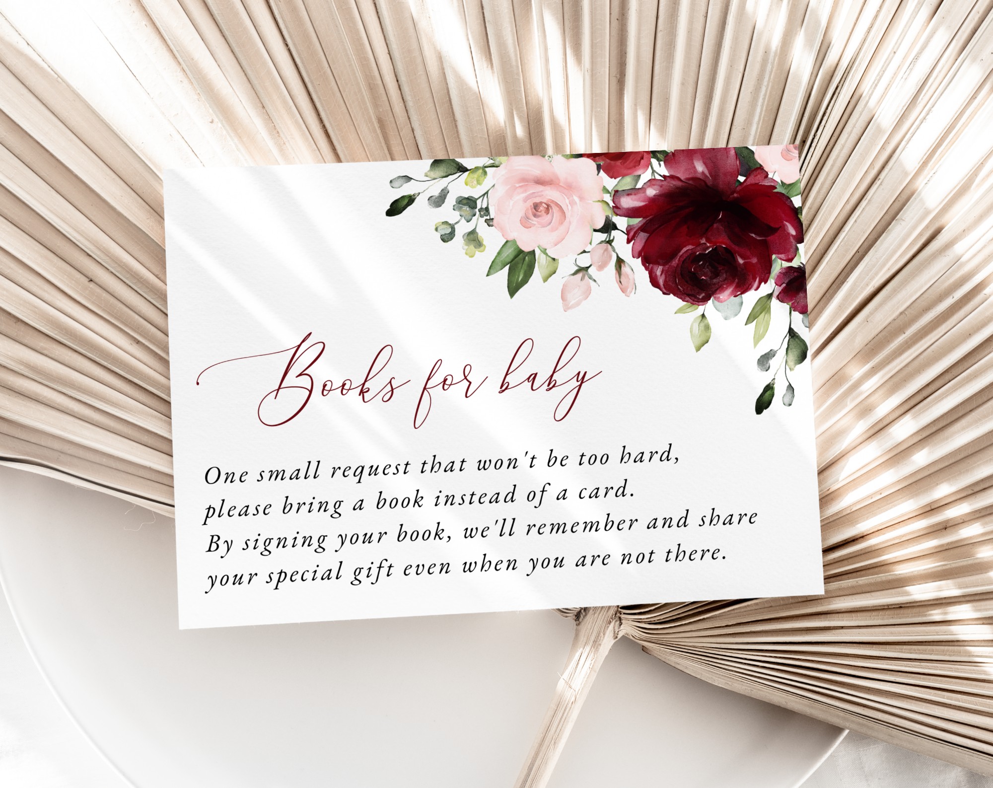 Burgundy and Blush Flowers Baby Shower Invitation Suite, Girl Baby Shower, Printable File, Edit Yourself, SH193 Burgundy and Blush Flowers Baby Shower Invitation Suite, Girl Baby Shower, Printable File, Edit Yourself, SH193