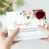 Burgundy and Blush Flowers Baby Shower Invitation Suite, Girl Baby Shower, Printable File, Edit Yourself, SH193 Burgundy and Blush Flowers Baby Shower Invitation Suite, Girl Baby Shower, Printable File, Edit Yourself, SH193