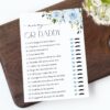 Dusty Blue Flowers Baby Shower Games, Set of 3 Games, Boy Baby Shower, Printable File, Edit Yourself, SH194 Dusty Blue Flowers Baby Shower Games, Set of 3 Games, Boy Baby Shower, Printable File, Edit Yourself, SH194