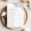 Purple Flowers Baby Shower Games, Set of 3 Games, Girl Baby Shower, Printable File, Edit Yourself, SH195 Purple Flowers Baby Shower Games, Set of 3 Games, Girl Baby Shower, Printable File, Edit Yourself, SH195