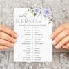 Purple Flowers Baby Shower Games, Set of 3 Games, Girl Baby Shower, Printable File, Edit Yourself, SH195 Purple Flowers Baby Shower Games, Set of 3 Games, Girl Baby Shower, Printable File, Edit Yourself, SH195