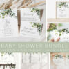 Eucalyptus Leaves Baby Shower Mini Bundle, Gender Neutral Baby Shower, Printable File, Edit Yourself, SH200 Eucalyptus Leaves Baby Shower Mini Bundle, Gender Neutral Baby Shower, Printable File, Edit Yourself, SH200