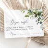 Eucalyptus Leaves Baby Shower Invitation Suite, Gender Neutral Baby Shower, Printable File, Edit Yourself, SH200