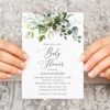 Eucalyptus Leaves Baby Shower Invitation, Gender Neutral Baby Shower, Printable File, Edit Yourself, SH200 Eucalyptus Leaves Baby Shower Invitation, Gender Neutral Baby Shower, Printable File, Edit Yourself, SH200