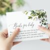 Eucalyptus Leaves Baby Shower Invitation Suite, Gender Neutral Baby Shower, Printable File, Edit Yourself, SH200