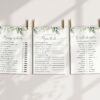 Greenery and Gold Baby Shower Games, Set of 3 Games, Gender Neutral Baby Shower, Printable File, Edit Yourself, SH201
