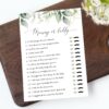 Greenery and Gold Baby Shower Games, Set of 3 Games, Gender Neutral Baby Shower, Printable File, Edit Yourself, SH201