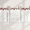 Burgundy, Purple and Blush Flowers Baby Shower Games, Set of 3 Games, Girl Baby Shower, Printable File, Edit Yourself, SH202 Burgundy, Purple and Blush Flowers Baby Shower Games, Set of 3 Games, Girl Baby Shower, Printable File, Edit Yourself, SH202