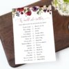 Burgundy, Purple and Blush Flowers Baby Shower Games, Set of 3 Games, Girl Baby Shower, Printable File, Edit Yourself, SH202 Burgundy, Purple and Blush Flowers Baby Shower Games, Set of 3 Games, Girl Baby Shower, Printable File, Edit Yourself, SH202