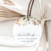 Pink, Orange and White Flowers Favor Tags, Gift Tags, Girl Baby Shower, Printable File, Edit Yourself, SH204 Pink, Orange and White Flowers Favor Tags, Gift Tags, Girl Baby Shower, Printable File, Edit Yourself, SH204
