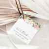 Pink, Orange and White Flowers Favor Tags, Gift Tags, Girl Baby Shower, Printable File, Edit Yourself, SH204 Pink, Orange and White Flowers Favor Tags, Gift Tags, Girl Baby Shower, Printable File, Edit Yourself, SH204