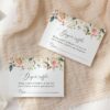 Pink, Orange and White Flowers Baby Shower Invitation Suite, Girl Baby Shower, Printable File, Edit Yourself, SH204