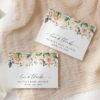 Pink, Orange and White Flowers Thank You Card, Girl Baby Shower, Printable File, Edit Yourself, SH204