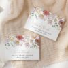Colorful Flowers Thank You Card, Girl Baby Shower, Printable File, Edit Yourself, SH205 Colorful Flowers Thank You Card, Girl Baby Shower, Printable File, Edit Yourself, SH205