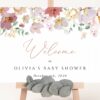 Colorful Flowers Welcome Sign, Baby Shower Sign, Girl Baby Shower, Printable File, Edit Yourself, SH205 Colorful Flowers Welcome Sign, Baby Shower Sign, Girl Baby Shower, Printable File, Edit Yourself, SH205