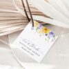 Purple and Yellow Flowers Favor Tags, Gift Tags, Girl Baby Shower, Printable File, Edit Yourself, SH206 Purple and Yellow Flowers Favor Tags, Gift Tags, Girl Baby Shower, Printable File, Edit Yourself, SH206