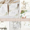 White Flowers Baby Shower Mini Bundle, Girl Baby Shower, Printable File, Edit Yourself, SH207 White Flowers Baby Shower Mini Bundle, Girl Baby Shower, Printable File, Edit Yourself, SH207