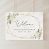 White Flowers Welcome Sign, Baby Shower Sign, Girl Baby Shower, Printable File, Edit Yourself, SH207 White Flowers Welcome Sign, Baby Shower Sign, Girl Baby Shower, Printable File, Edit Yourself, SH207