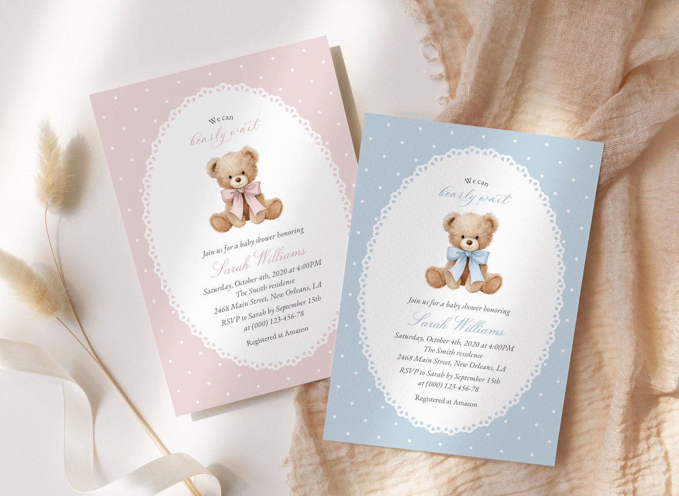 Menu - Baby Shower